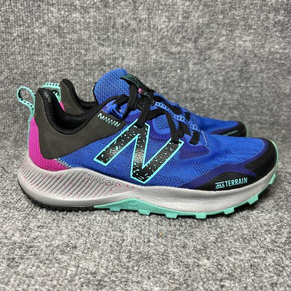 New Balance Trail Running Shoes Womens Size 6.5 Blue Nitrel v4 DynaSoft WTNTRLL4 - Picture 1 of 9